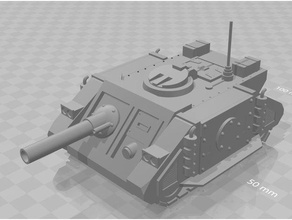 sabre tanque de hunter juegos 40k rogue trader 3d print model - Mito3D