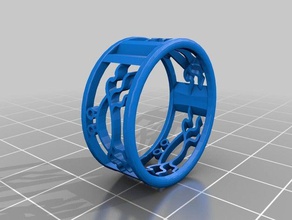 selection rings jewelry flying spaghetti monster jewlery print test ring 3d print model - Mito3D