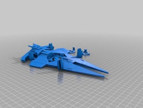 flexbot star destroyer drone mark ii 3d printing 3d print model - Mito3D