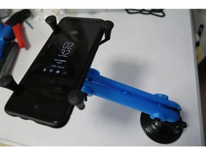 150mm + 200mm long ram b-ball mount compatible arm mobile phone 3d print model - Mito3D