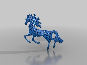 cavallo di vento, che non stampato sculture 3d print model - Mito3D