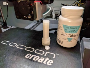 salt pill dispenser sport & outdoors 3d print model - Mito3D