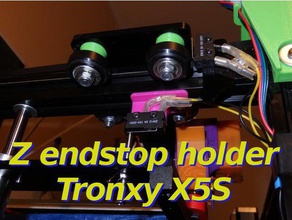 z endstop holder - x5s other printers 3d printing 3dprintable 3dprinter 3dprinting sgabolab tronxy 3d print model - Mito3D