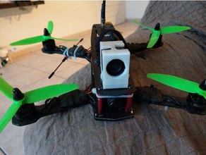 hawkeye firefly mikro kamera monte edin drone durumda gerçek cam quadcopter 3d print model - Mito3D
