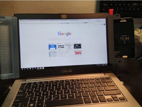 o monitor do laptop clipe s7 mi max gadgets galaxy montagem 3d print model - Mito3D