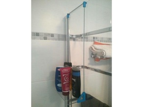 minimalista prateleira do chuveiro casa de banho 3d print model - Mito3D
