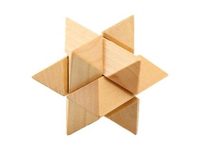 la estrella de madera rompecabezas que hay arreglar no descargar puzzles Puzzle en 3d educativo puzzle cuadro juguete del 3d print model - Mito3D