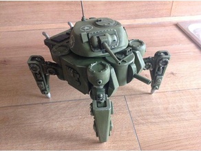 lee walking tank models dust tactics k47 mech 3d print model - Mito3D