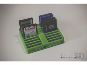 sd holder card stand 3d print model - Mito3D