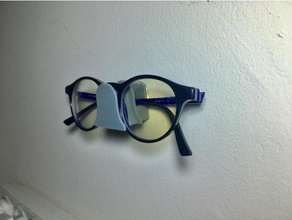 eyeglasses wall mount holder organization eyeglases stand wall-mount 3d print model - Mito3D