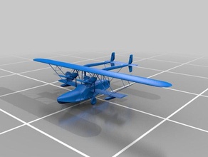 sikorsky s-38 seaplane vehicles aircraft 3d print model - Mito3D
