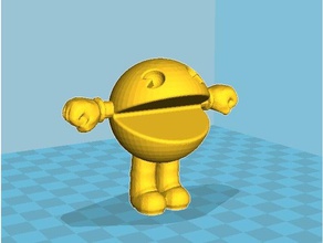 pac-man encanador modelos a figura figurine luigi pacman brinquedo 3d print model - Mito3D