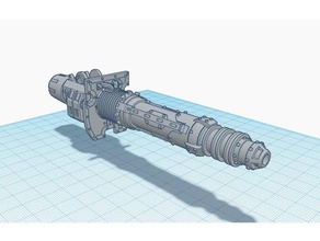 imperial knight equivalent volcano laser cannon toys & games 40k 30k warhammer 3d print model - Mito3D