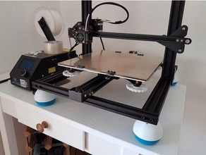 anti-stress ball feet fits cr-10 other 4020 profile printers 3d printer parts 3d print model - Mito3D