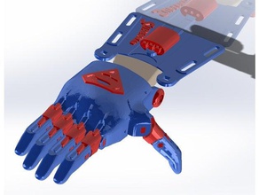 e-nable phoenix hand v2 - superman 3d prosthetic printable prosthetics prosthesis 3d print model - Mito3D