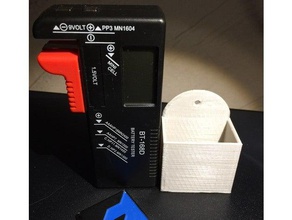 wall holder battery tester bt-168d tool holders & boxes case mount mounted 3d print model - Mito3D