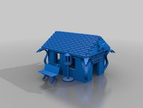 wirtshaus mit klans laterndal klane banco las estructuras de edificios 3d print model - Mito3D