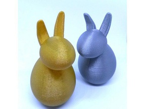 weeble bunny toys & games easter 3d print model - Mito3D