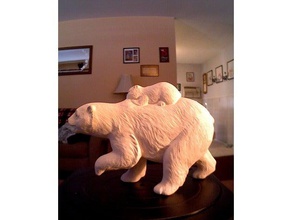 polar bear scans & replicas makerbotdigitizer scan 3d print model - Mito3D