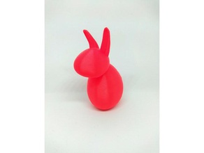 googie bunny - no tambalearse decoración la pascua conejito de huevo 3d print model - Mito3D