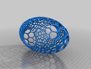 honeycomb Sache Skulpturen 3d print model - Mito3D