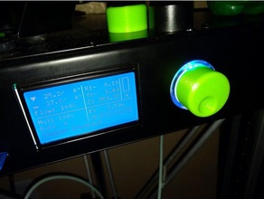 hatchbox alpha turn knob 3d printer parts 3d print model - Mito3D