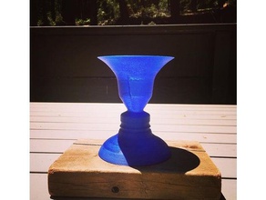 rubin ' s vase Dekor Kelch cup Dekoration Gesicht Blumen-vase optische illusion person 3d print model - Mito3D