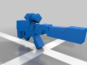 lazer fusil de sniper L'impression 3d 3d print model - Mito3D