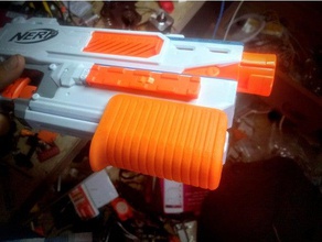 nerf mediator horizontal shotgun pump grip sport & outdoors 3d print model - Mito3D