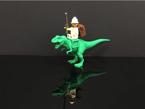 lego compatible t rex toys & games animal dinosaur toy 3d print model - Mito3D