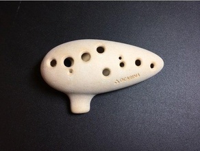 la leggenda di zelda ocarina musica 12-foro strumento musicale nimaid giocabile robsoundtrack 3d print model - Mito3D