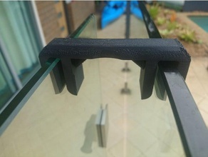 glass fence gate clip outdoor & garden 3d print model - Mito3D