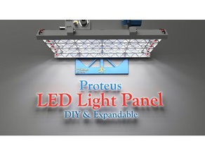 proteus ışık paneli - diy led genişletilebilir araçlar elektrik elektronik LED tutucu lamba mount açtı şerit aydınlatma ışıklar adam fotoğraf fotoğraflar güç protean rgb video videolar 3d print model - Mito3D