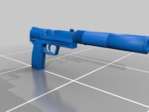 usp-s sahne counter strike csgo silah tabanca 3d print model - Mito3D