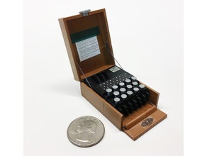 mini-enigma-Maschine funkschl ssel-c - Spielzeug & Spiele action-Figur computer crypto Niedlich enigma Geschichte der Miniatur Modell retro turing 2 Weltkrieges den zweiten Weltkrieg 3d print model - Mito3D