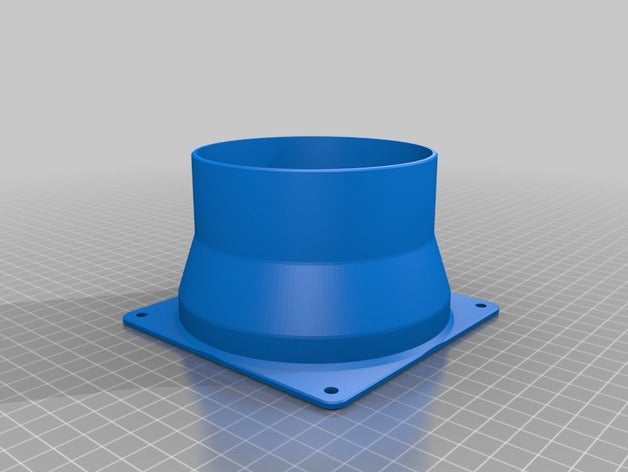 duct 12cm fan mount 3D print model - Mito3D
