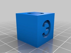 20mm di calibrazione cubo cirillico Stampa 3d prove abc ordine alfabetico e ciò test 3d print model - Mito3D