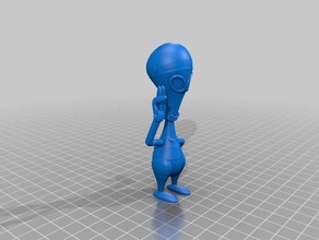 roger alien american dad creatures cartoon character 3d print model - Mito3D