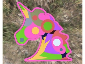 unicorn impossipuzzle bulmaca çocuk oyunu oyuncağı tek boynuzlu at 3d print model - Mito3D