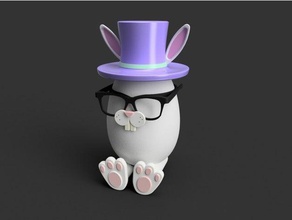 totally not easter egg disguise toy & game accessories easter2018 easterbunny 3d print model - Mito3D