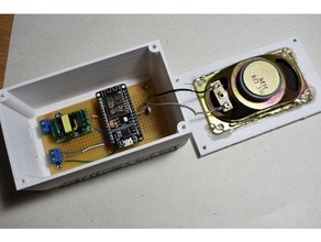 doorbell box electronics mqtt nodemcu speaker 3d print model - Mito3D