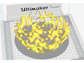 lidinoid fruit bowl math art mathematica 3d print model - Mito3D