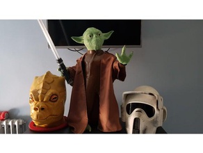 yoda real life-size 3d printing 3dmakerthings jedi star wars 3d print model - Mito3D