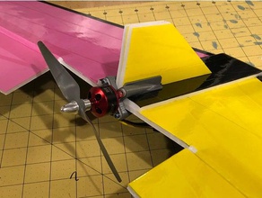 flying wing motor mount r c vehicles foamboard fpv racer rcplane 3d print model - Mito3D