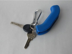 maniglia-portachiavi&keycase famiglia la maniglia keychin chiave caso lifehack 3d print model - Mito3D