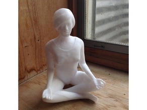 lotus-pose Skulpturen 3d print model - Mito3D