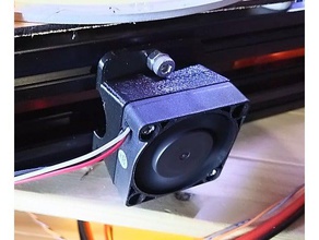 kossel mini 40mm fan mount 3d printer accessories flashx 3d print model - Mito3D