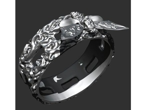 bracelet ring without moth jewelry 3d print model - Mito3D