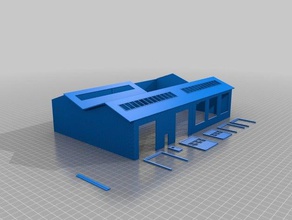 lagerhalle h0 A impressão 3d 3d print model - Mito3D