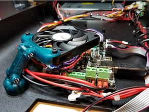 ajustável 70mm montagem de ventilador feito jg aurora a5 Impressora 3d acessórios 3d print model - Mito3D